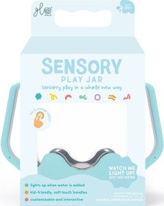 Słoik sensoryczny do napełniania wodą, kolor błękitny, Frosty Fun 18 m+ Glo Pals