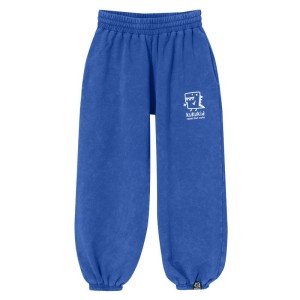 Spodnie Baggy Pants BLUE WITH LOGO