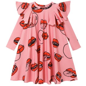 Sukienka Pompom Dress PINK LIPS