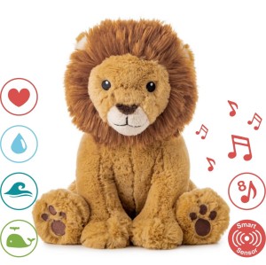 Szumiący lew z czujnikiem dźwięku i pozytywką 0 m+ Cloud b® Louis Lion™ Smart Sensor