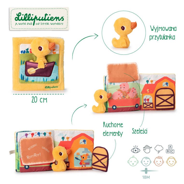Lilliputiens-Ksiazeczka-aktywizujaca-z-mini-przytulanka-Na-farmie-Kaczorek-Gaspard-polkabubu-3.jpg