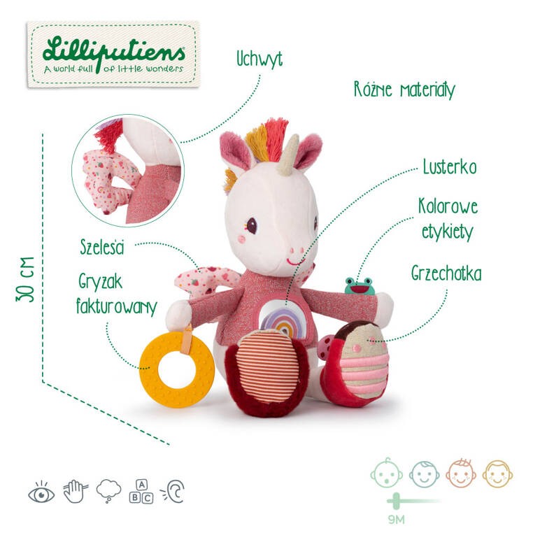 Lilliputiens-Przytulanka-aktywizujaca-wielofunkcyjna-Jednorozec-Lena-polkabubu-2.jpg