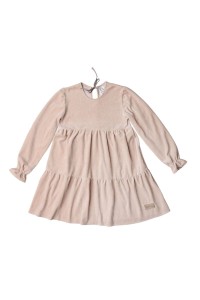Sukienka VELVET LEA dress BEIGE beżowa