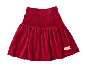 Spódniczka VELVET skirt RED czerwona