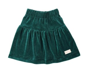 Spódniczka VELVET skirt GREEN zielona