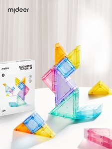 Magnetyczny tangram 3D z klepsydrą 3 lata+ mideer MD4281