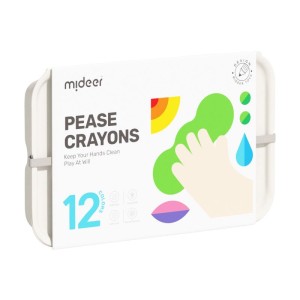 Pierwsze kredki świecowe 12 sztuk 3 lata+ mideer MD6220