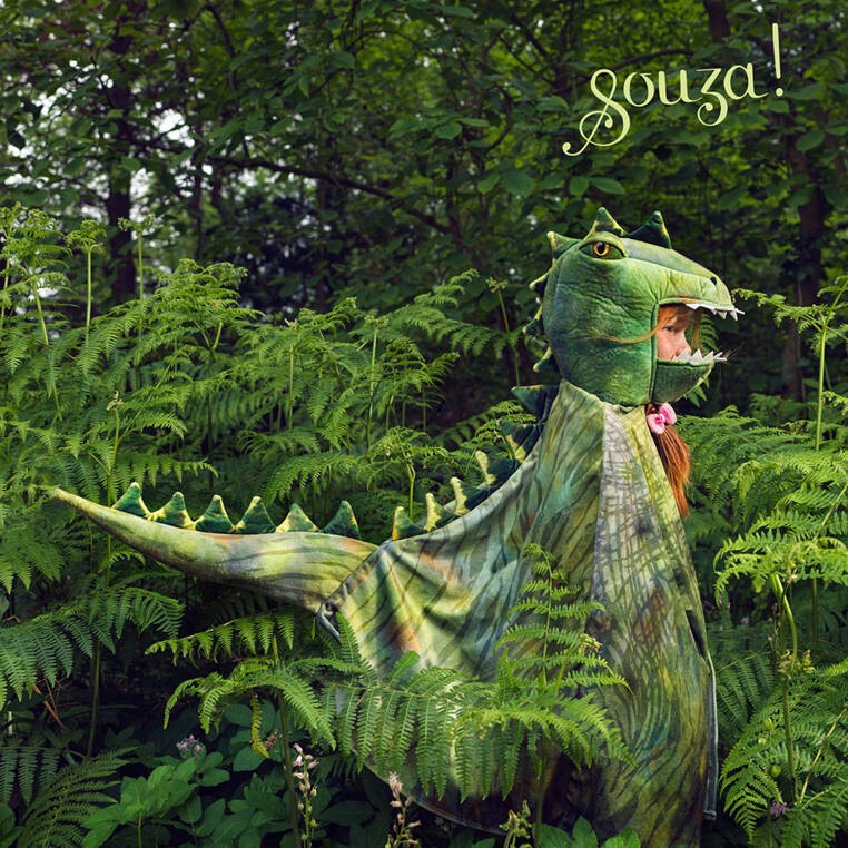 Souza-Kostium-peleryna-z-kapturem-maska-zielony-dinozaur-T-rex-polkabubu-10.jpg