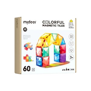 Klocki magnetyczne 60 el. 3 lata+ mideer CT1210