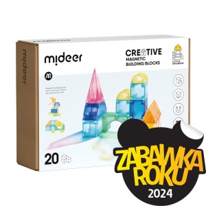 Klocki magnetyczne 3D 20 el. 3 lata+ mideer MD1420