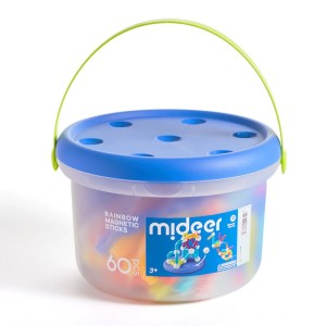 Zestaw magnetycznych pałeczek konstrukcyjnych 60 el. 3 lata+ mideer MD1431