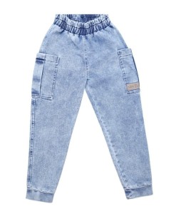 Spodnie Cargo pants JEANS blue