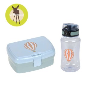 Zestaw na lunch Lunchbox + Tritanowa butelka - bidon 460 ml Tiny Drivers Balon Lassig 12100578650