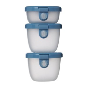 Zestaw 3 pojemników na przekąski dla dzieci Ocean b.box BB401808