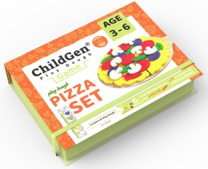 Zestaw kreatywny PIZZA, 100% naturalna ciastolina i akcesoria 3 lata+ ChildGen