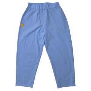 Spodnie 034-25 GIRL TROUSERS - BLUE LAGUN ( 100% COTTON )