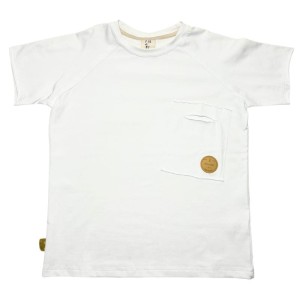 Koszulka 071-25 T-SHIRT WHITE BRUSH POCKET