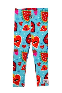 Legginsy DISCO LOVE AQUA