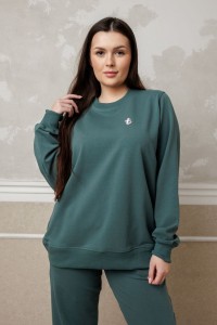 Bluza damska LOOSE emerald