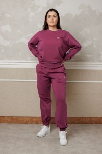 Spodnie damskie LOOSE berry