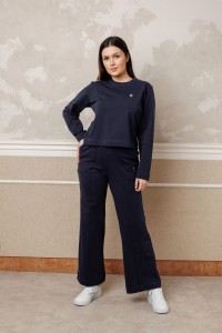 Spodnie damskie CHIC navy