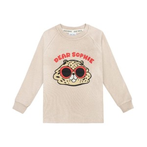 Longsleeve prążek CHOMIK BRĄZOWY