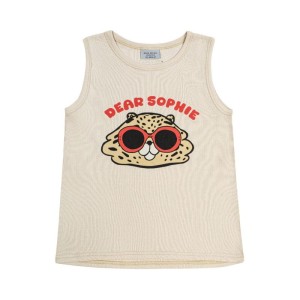 Tank Top prążek CHOMIK ECRU