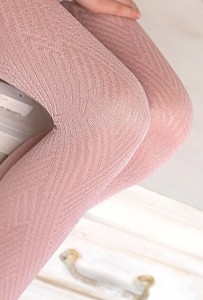 Rajstopki CLARIBEL z połyskującym nylonem 40 den COTTON CANDY brudny róż