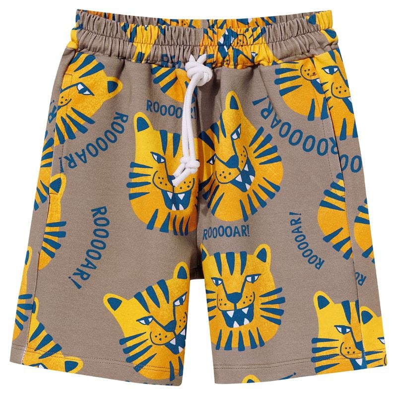 Szorty KUKUKID BROWN TIGERS – widok z przodu