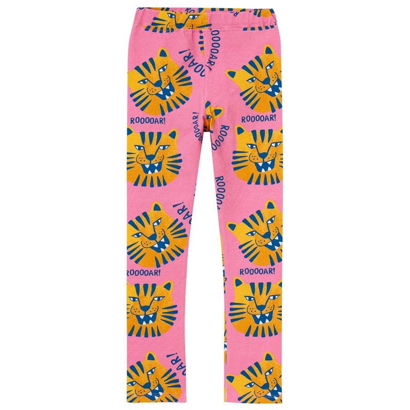 Legginsy KUKUKID PINK TIGERS – widok z przodu