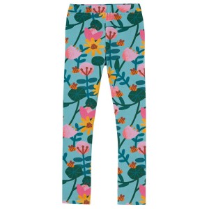 Legginsy GREEN FLOWERS