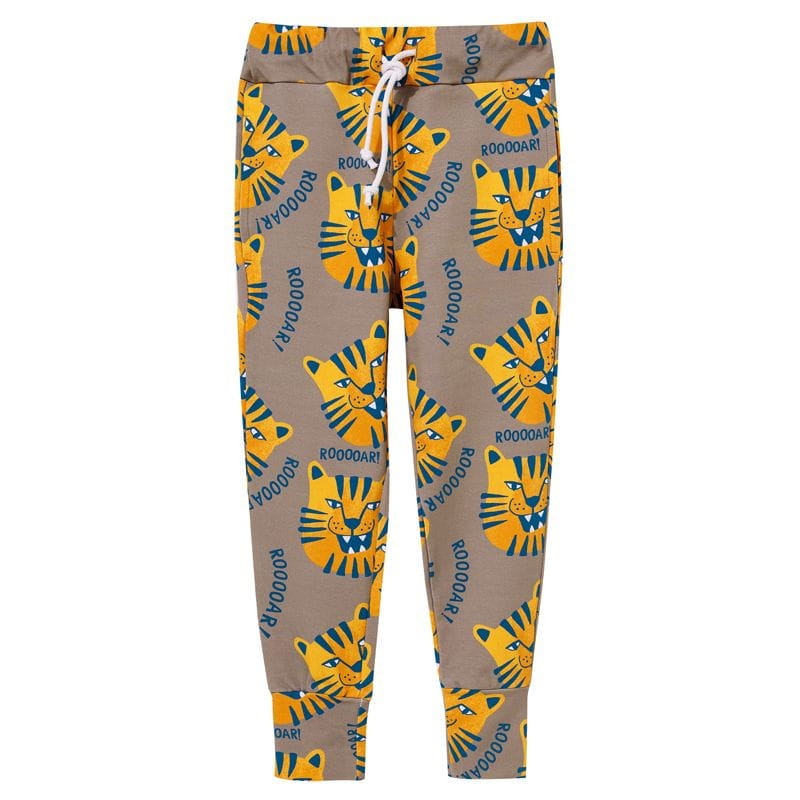 Spodnie Pocket Pants KUKUKID BROWN TIGERS – widok z przodu