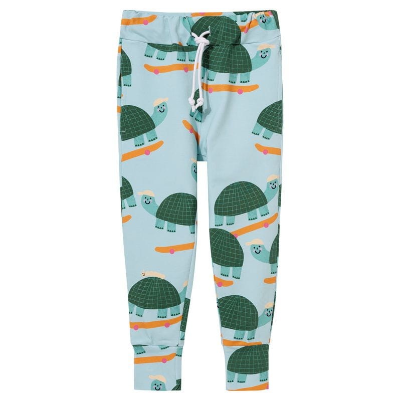 Spodnie Pocket Pants KUKUKID BLUE TURTLES – widok z przodu