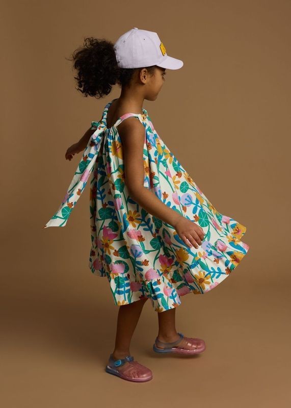 kukukid-ubrania-bow dress beige flowers 2-polkabubu.jpg