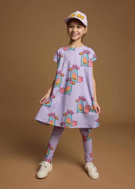 kukukid-ubrania-casual dress violet parrots-polkabubu.jpg