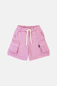 Szorty PINK DENIM CARGO SHORTS