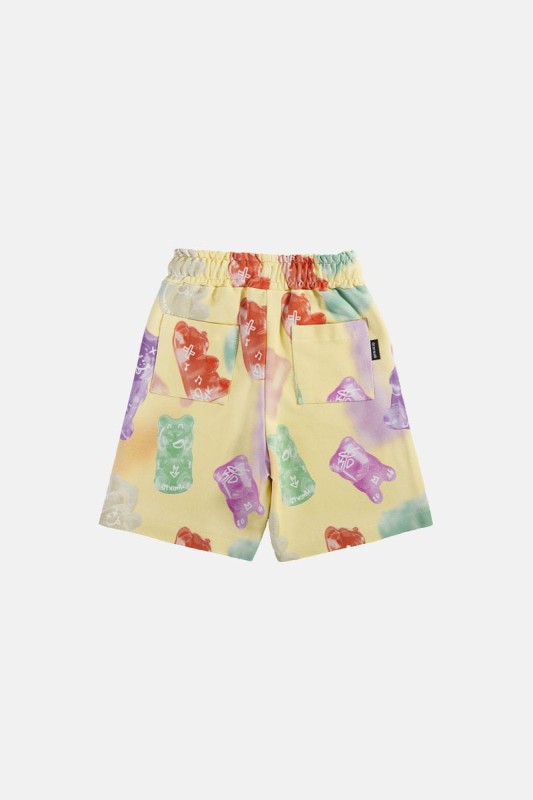 Szorty GUMMY BEARS SHORTS – kolorowy nadruk z gumowymi misiami