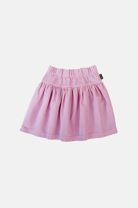 Spódniczka PINK JEANS SKIRT od MINIKID w pastelowym różowym kolorze, wykonana z 100% bawełny, z elastyczną talią i prostym krojem, idealna dla dziewczynek.