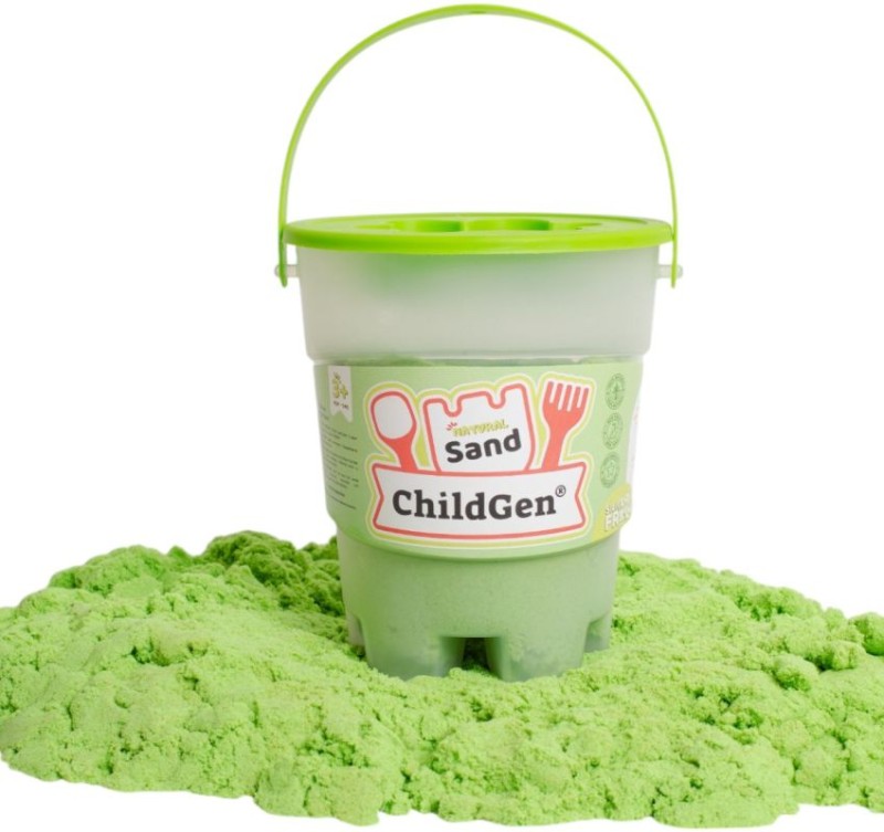 ChildGen-Piasek-kinetyczny-z-foremka-100-naturalny-500g-kolor-ZIELONY-zapach-brzoskwiniowy-polkabubu-8.jpg