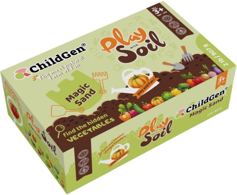 Piasek kinetyczny magiczna gleba z warzywami – ChildGen 907 g