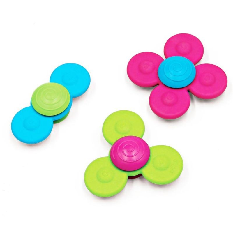 Wirujące Przyssawki Whirly Squigz – zestaw trzech silikonowych spinnerów dla dzieci