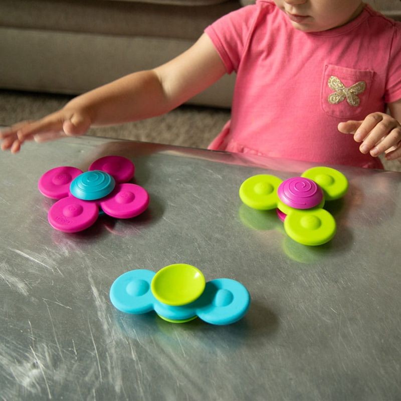 Wirujące Przyssawki Whirly Squigz – silikonowe spinnery rozwijające zmysły malucha