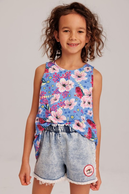 Szorty dla dziewczynek Malisa Shorts SOFT DENIM z przetarciami