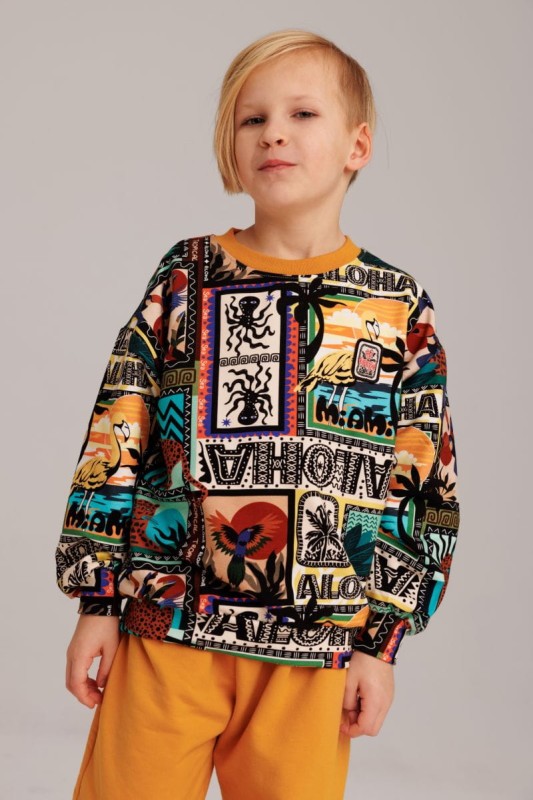 Luźna i wygodna bluza dla dzieci – Loose PATCHWORK