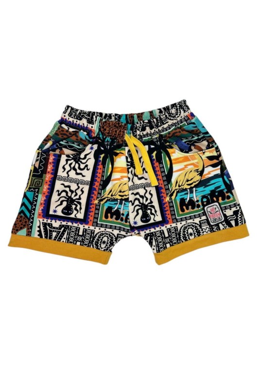 Szorty Mike PATCHWORK – kolorowe dziecięce szorty