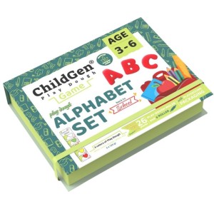Zestaw kreatywny ALFABET, 100% naturalna ciastolina i akcesoria 3 lata+ ChildGen