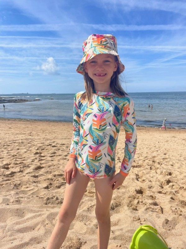 Zbliżenie na materiał T-shirtu kąpielowego Ducksday Moana