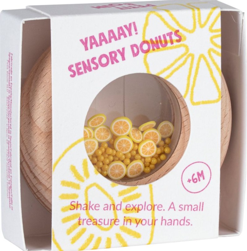 Zabawka sensoryczna 6m+ Petit Boum w kształcie cytryny