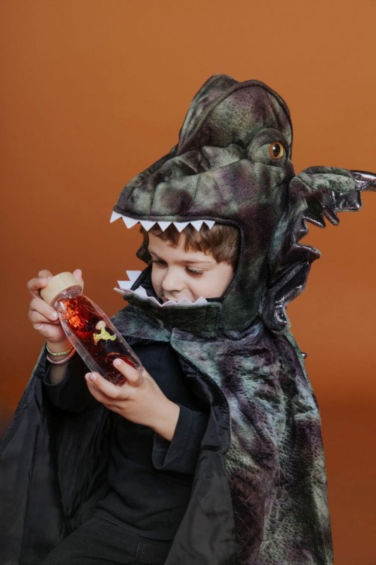 Zabawka wspierająca rozwój zmysłów – butelka MOVE T-Rex