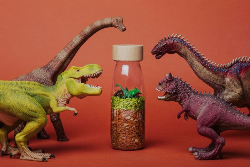 Butelka sensoryczna Petit Boum dinozaury 3 m+